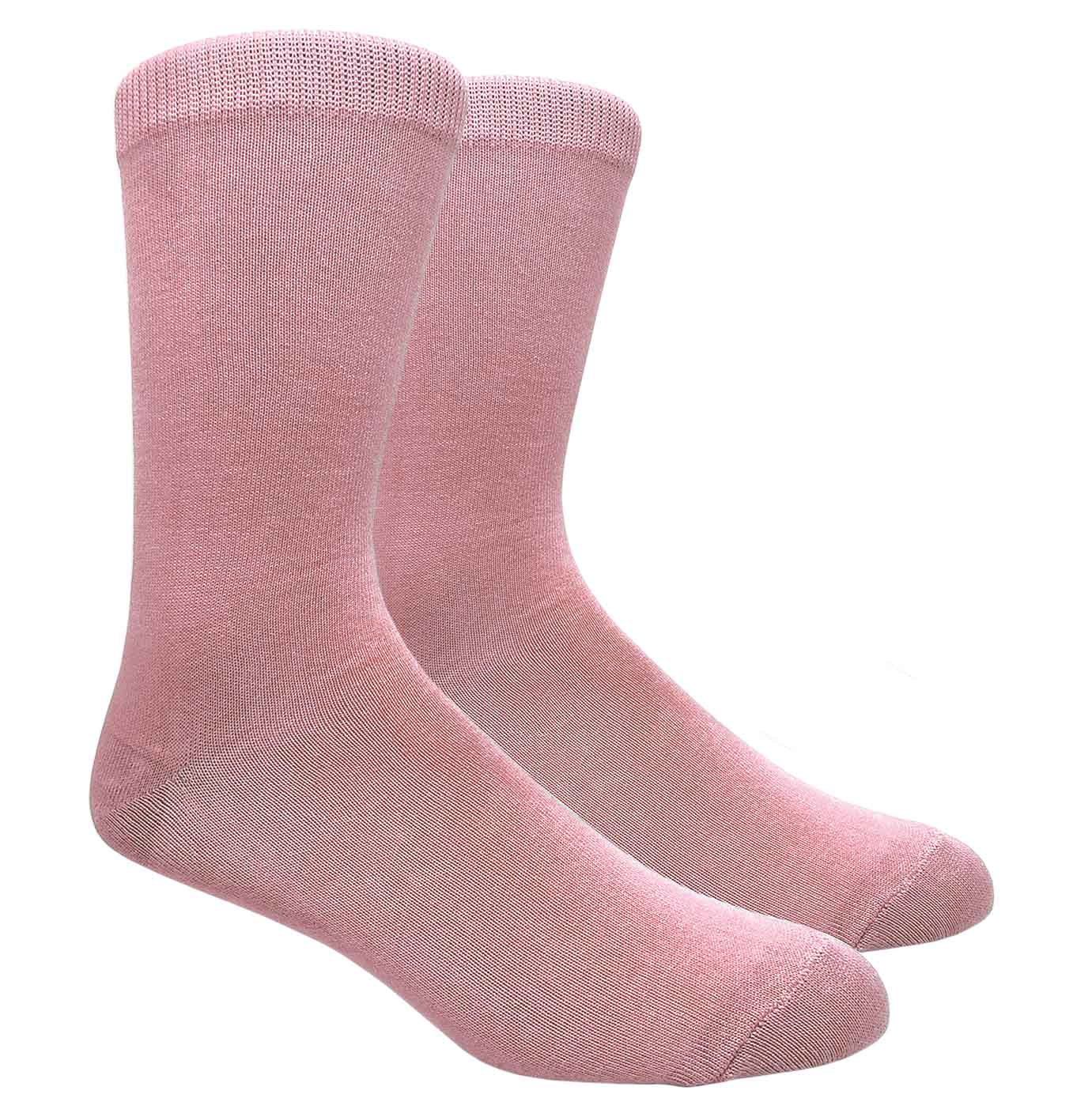 Black Label Plain Dress Socks - Dusty Pink