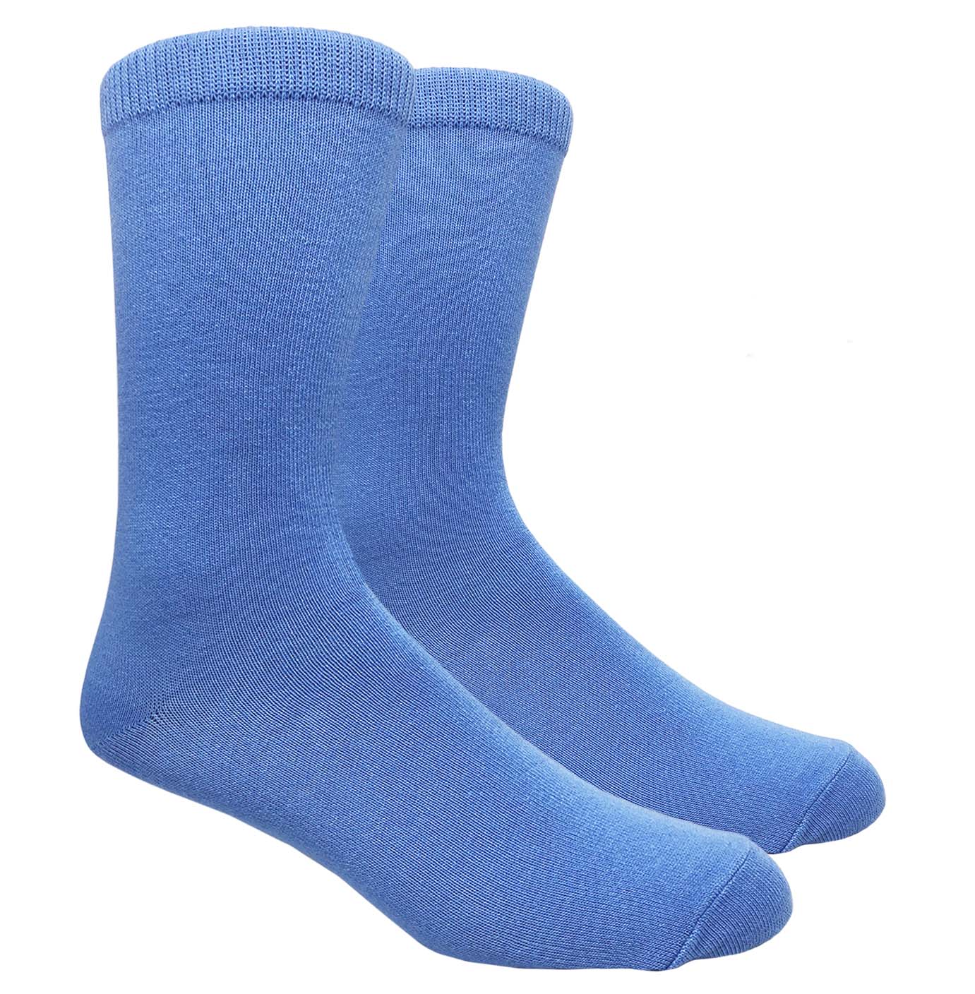 Black Label Plain Dress Socks - Light Blue