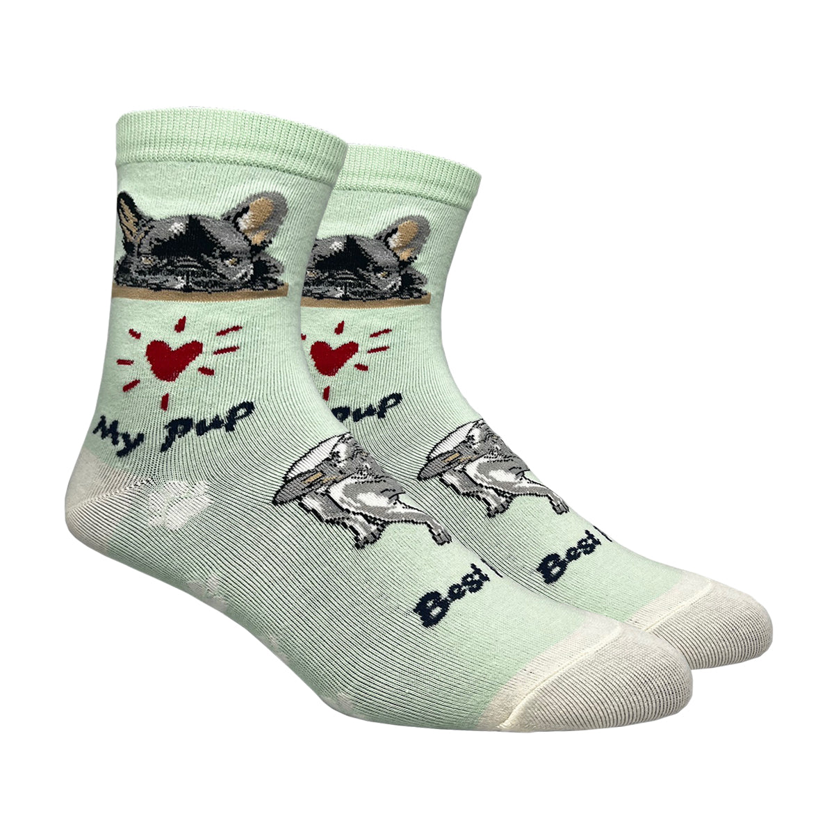 Women's French Bulldog Crew Socks