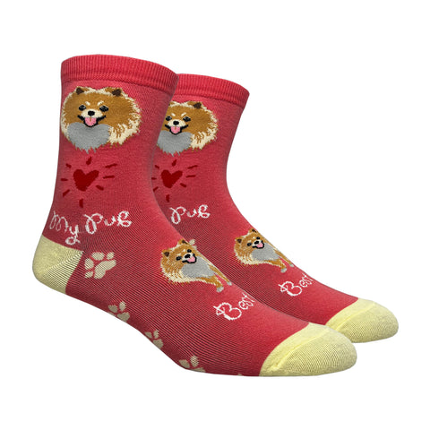 Women's Pomeranian Crew Socks