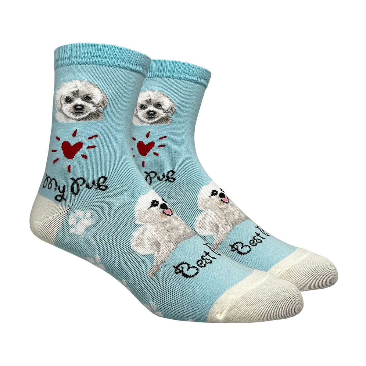 Women's Maltipoo Crew Socks