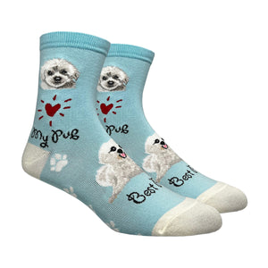Women's Maltipoo Crew Socks