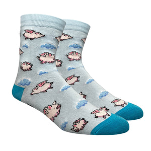 Women's Flying Pigs Crew Socks