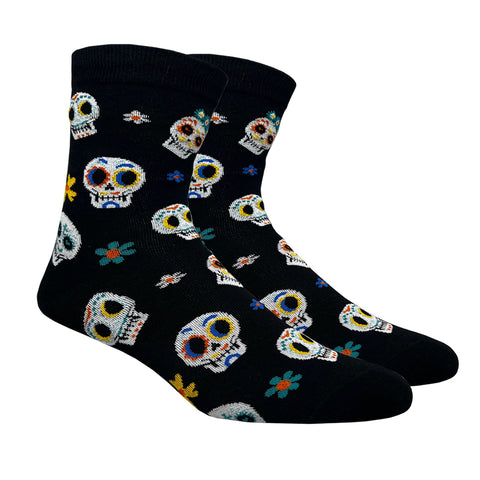 Women's Dia De Los Muertos Crew Socks