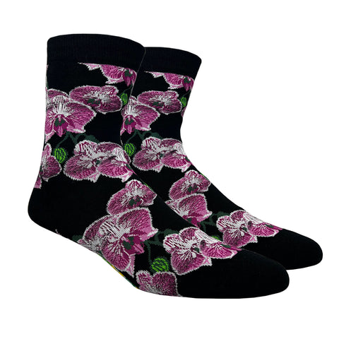 Women's Orchids Crew Socks