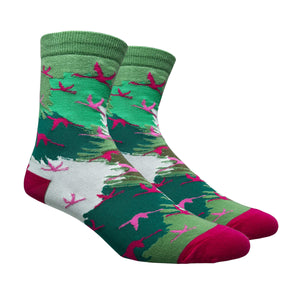 Women's Flamingos Crew Socks