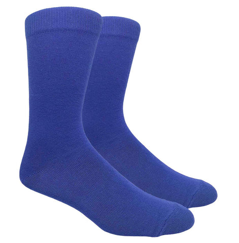 Black Label Plain Dress Socks - Royal Blue