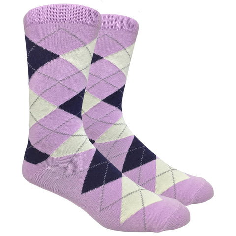 FineFit Black Label Argyle Socks - Lavender