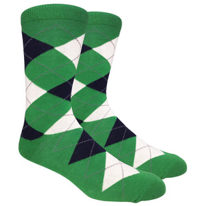 FineFit Black Label Argyle Socks - Green