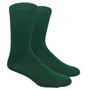 Black Label Plain Dress Socks - Forest Green