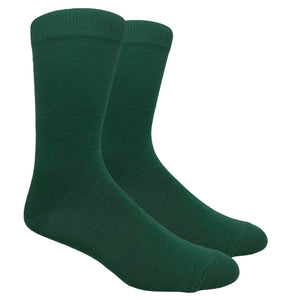 Black Label Plain Dress Socks - Forest Green