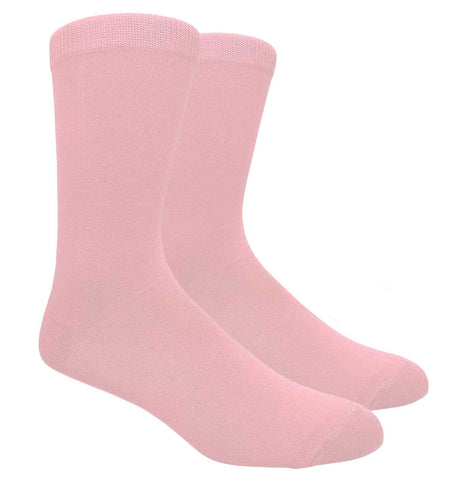 Black Label Plain Dress Socks - Light Pink