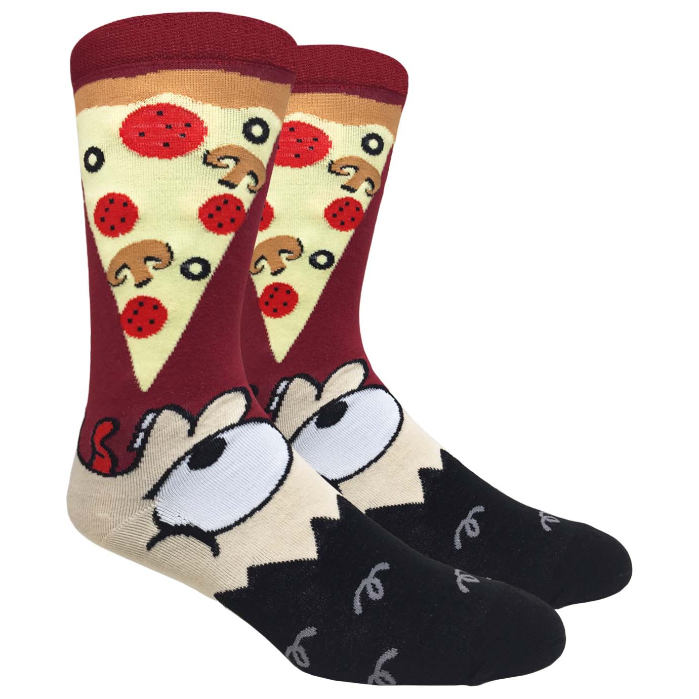 Man Eating Pizza (Red)