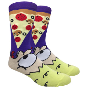 Man Eating Pizza (Purple)