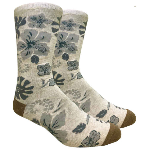 Tropical Flowers (Beige)