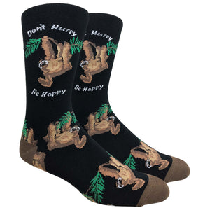 Don't Hurry, Be Happy Sloth (Black)