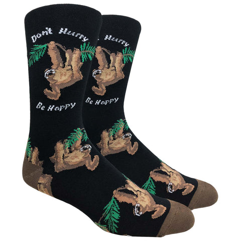 Don't Hurry, Be Happy Sloth (Black)
