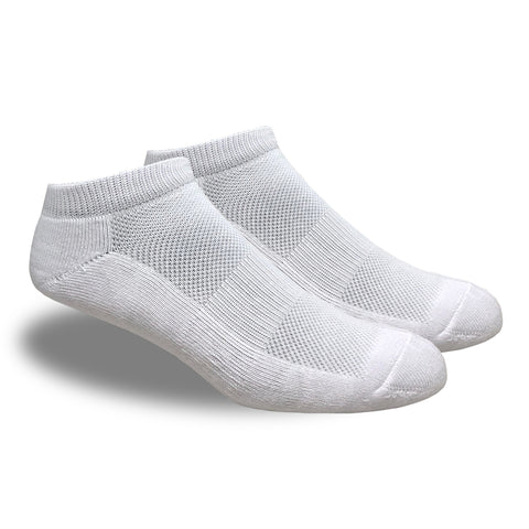 Running Mate Mid-Cut White Socks - 6 Pairs