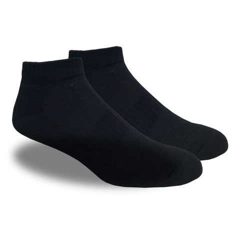 Running Mate Black Ankle Socks - 6 Pairs