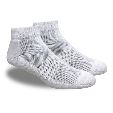 Running Mate White Ankle Socks - 6 Pairs